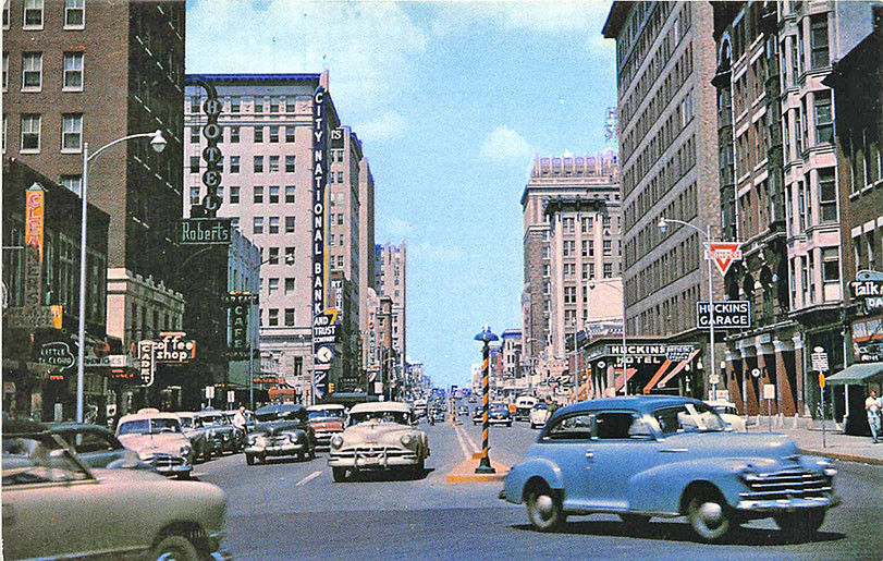 Oklahoma City Ok Huckins Garage Store Front S Bank Old Cars