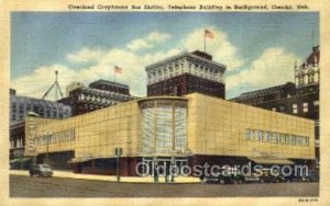 Overland Greyhound bus station Omaho Nebraska USA Unused 