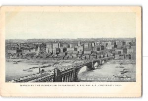 St Louis Missouri MO Postcard 1915-1930 Eads Bridge and Business Section