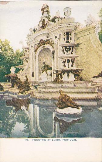 Portugal Fountain At Leiria