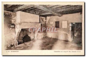 Old Postcard Domremy Room Or Was born Ste Jeanne d & # 39arc