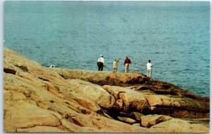 Postcard - One of many fishing spots at Narragansett, Rhode Island