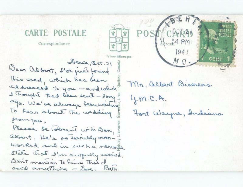 1940's BRIDGE SCENE Quebec City QC d5185