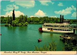 Riverboat Henry W. Grady Stone Mountain GA Vintage Postcard W06 