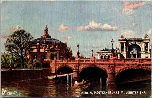 View of Moltke Bridge, Berlin Tucks 7510 Vintage Postcard V55