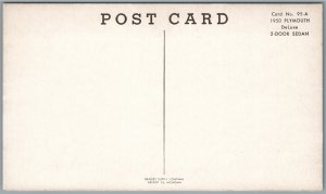 1950 PLYMOUTH DELUXE VINTAGE POSTCARD