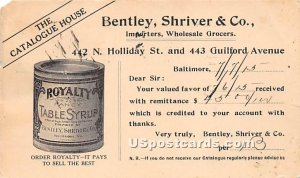 Catalogue House, Bentley, Shriver & Co in Baltimore, Maryland
