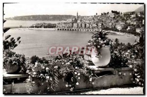 Modern Postcard The Cote d & # 39Azur Vue Generale Menton and Cap Martin