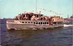 Postcard Cruise Boat Shearwater in Long Beach, California