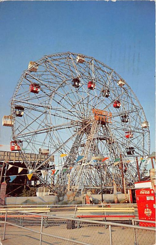 The Wonder Wheel Coney Island, NY, USA Amusement Park 1960 