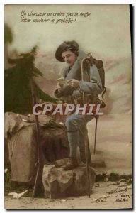 Old Postcard Militaria Alpine hunters