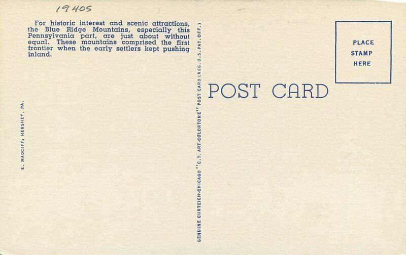 Pennsylvania Rays Hill Bills Palace Breezewood Lincoln Postcard Teich 22-2403