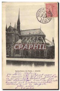 Old Postcard Notre Dame de Paris Apse