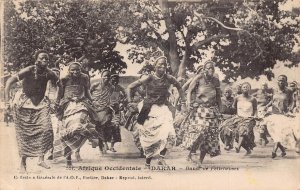Senegal Dakar Fetish Dance ethnic vintage postcard