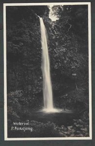 Ca 1955 RPPC* Pandjang Indonesia Waterfall Mint