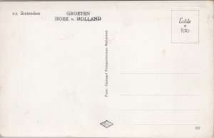 SS Statendam Ship Hoek van Holland Vintage RPPC C016