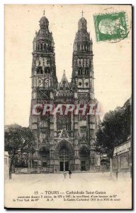 Postcard Old Tours Cathedrale Saint Gatien