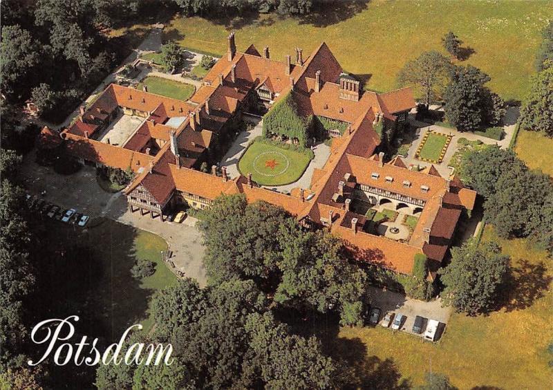 Potsdam Neuer Garten Schloss Cecilienhof Castle Aerial View