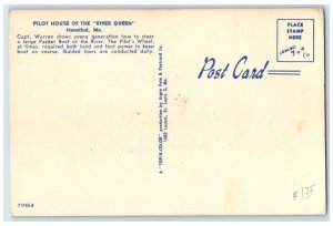 Pilot House Of The River Green Hannibal Missouri MO, Little Boy Vintage Postcard
