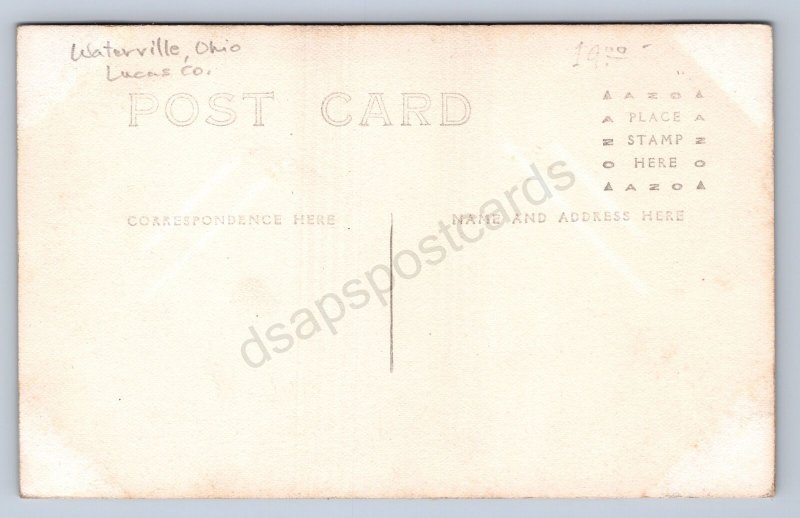 J94/ Waterville Ohio RPPC Postcard c1910 River Crossing Bridge  418