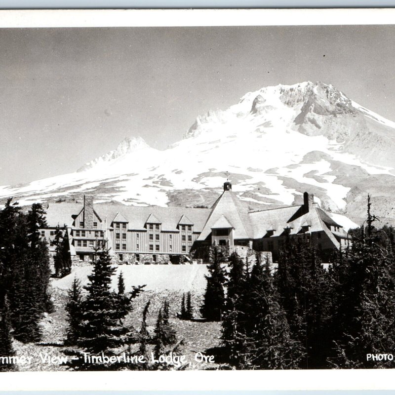 c1940s Government Camp OR RPPC Timerline Lodge Real Photo PC Jim Nutter Ore A207