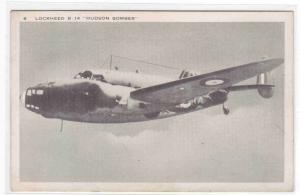 Lockheed B-14 Hudson Bomber Aircraft Plane WWII World War Two #1 postcard