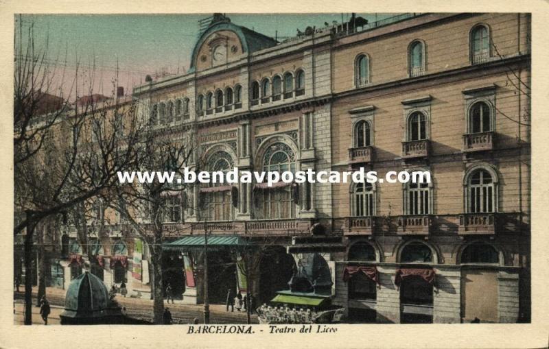 spain, BARCELONA, Teatro del Liceo, Opera House, Theatre (1930s)