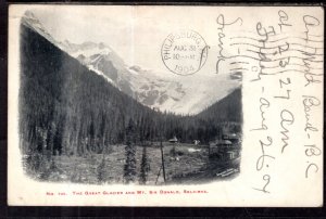 The Great Glacier and Mt Sir Donald,Selkirks,British Columbia,Canada BIN
