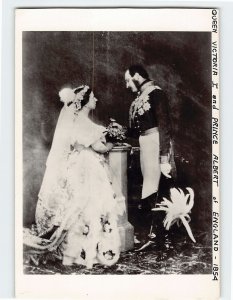 Postcard Queen Victoria & Prince Albert Photograph by Roger Fenton