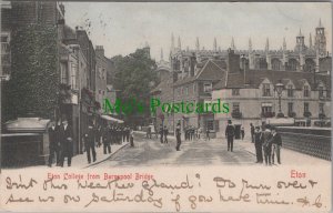 Berkshire Postcard - Eton, Eton College From Barnspool Bridge   DC2632