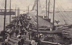 New Jersey Atlantic City Scene At Inlet 1907