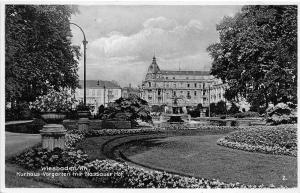 B3671 Germany Wiesbaden Kurhaus Vorgarten mit Nassauer Hof  front/back scan