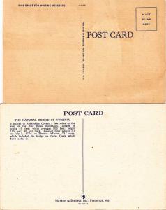 (2 cards) Poems - Down in Virginia - In Old Virginia - Linen