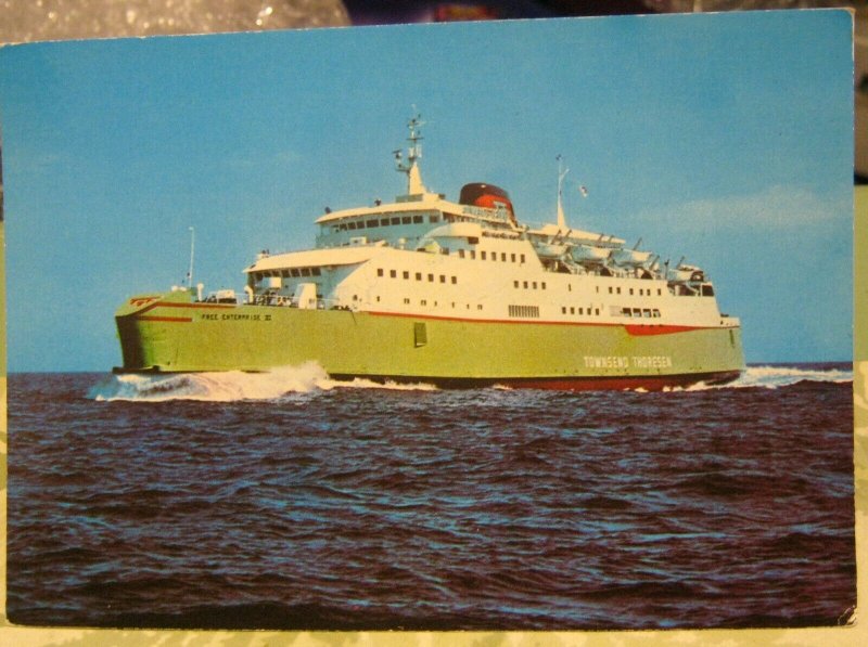 Postcard Transport Ferry MV Free Enterprise VI Townsend Thorsen Zeebrugge - unpo
