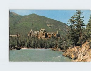 Postcard Banff Springs Hotel And Bow River, Banff National Park, Banff, Canada