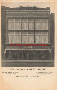 IL, Waukegan, Illinois, Lyon Department Store, Entrance View