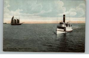 ROCKLAND ME Steamer Steamship Vinalhaven c1905 PC