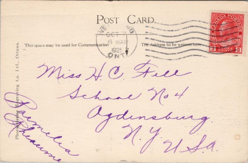 Alexandra Bridge Welland Ontario ON Ont Canal c1925 Vintage Postcard D63