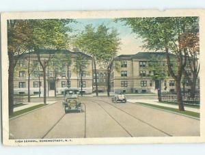 Bent Corner W-Border HIGH SCHOOL Schenectady New York NY k0448