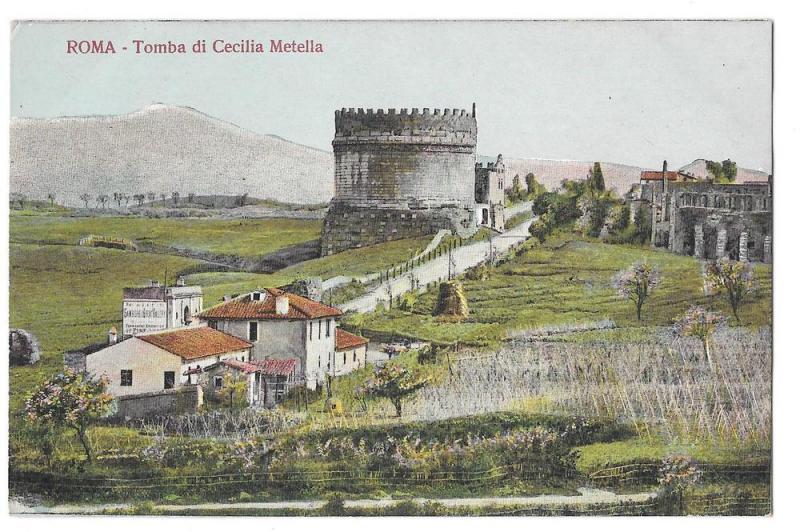 Italy Rome Tomba Cecilia Metella Appian Way Tomb Postcard