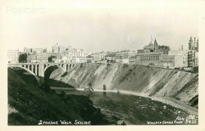 WA, Spokane, Washington, Skyline, Ellis No. 5425, RPPC