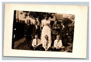 Vintage 1910's RPPC Postcard - Group Photo Boys Class Nice