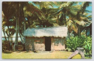Kailua HI~The Little Grass Shack~Kona Inn~Authentic Hawaiian Grass Shacks~Vtg PC