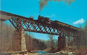 Steamtown Bellow Falls Vermont, # 15 Crosses East Wallenford Trestle VT, Chrome