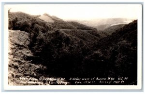 Aurora West Virginia WV Postcard RPPC Photo View From The Cheat Mt. c1940's