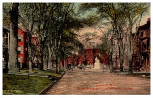 Maine  Portland   State street , Longfellow Monument