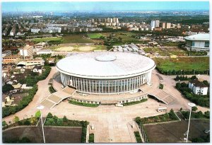 VINTAGE CHINA ILLUSTRATED MAXIMUM POSTCARD SHANGHAI INDOOR GYMNASIUM