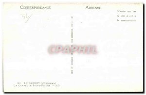 Old Postcard Le Faouet (Morbihan) La Chapelle Saint Fiacre Children