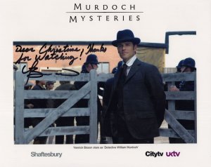 Yannick Bisson as William Murdoch Mysteries Large 10x8 HAND Signed Photo