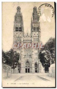 Old Postcard The Cathedral Tours